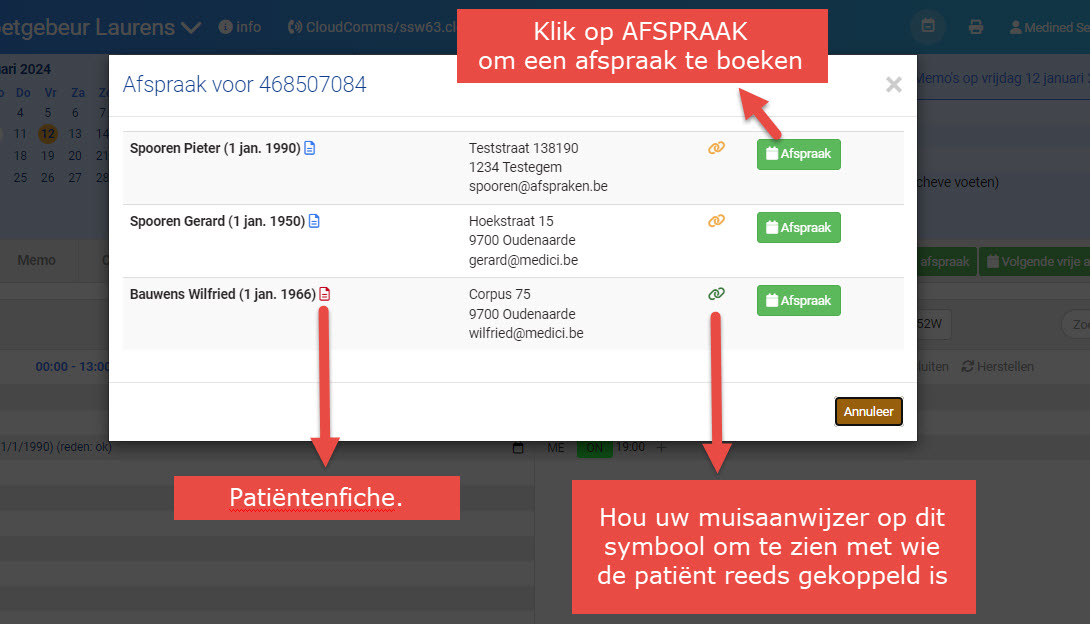 Telefoon oproep meerdere GSM
